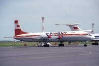  Ил-18 СССР-75466 cn 187010403  в Новосибирске, аэр. Толмачевр, 1 июля 1992г.jpg