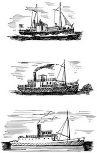 В 1878 г. «Лена» была двухмачтовым парусником с паровым двигателем 70 л.с. В 30-е годы одну мачту у «Лены» убрали, двигатель поменяли на более мощный – 140 л.с., переделали палубную надстройку. В 1938 г. корпус «Лены» удлинили на 2 метра, перестроили первый палубный этаж, капитанскую рубку обшили, сделав более комфортабельную, закрытую надстройку. : 1-4-ЛЕНА.jpg