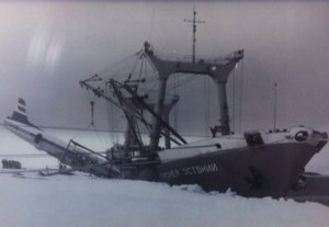  Погрузка Ил-14 на Пионер Эстонии, Молодежная, март 1982 г..jpg